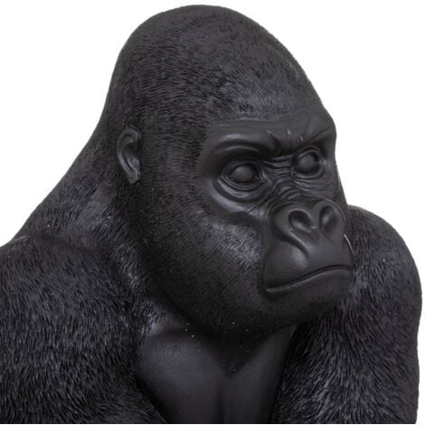 Statuette gorille résine noir H68cm - Atmosphera créateur d'intérieur