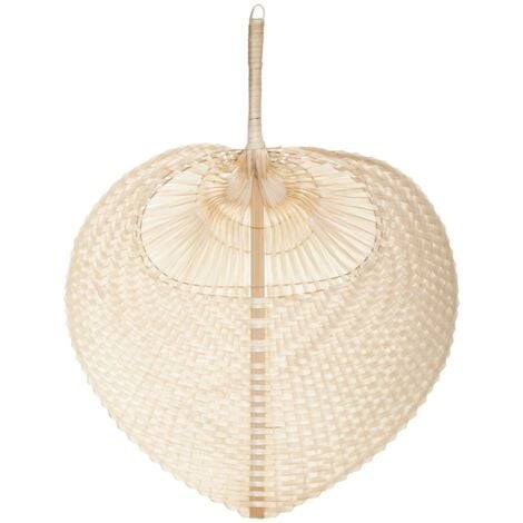 Eventail Folk bambou 30x39cm - Atmosphera créateur d'intérieur