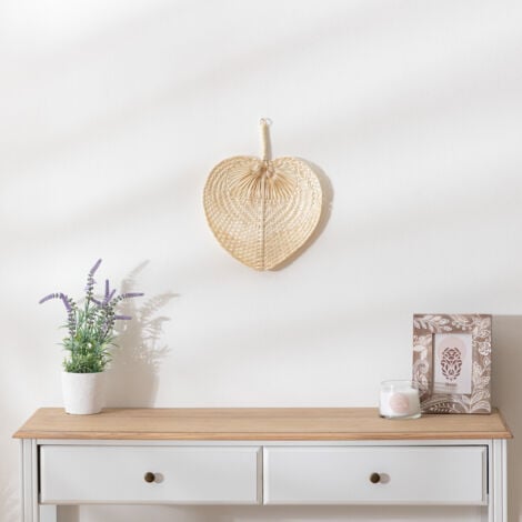 Eventail Folk bambou 30x39cm - Atmosphera créateur d'intérieur