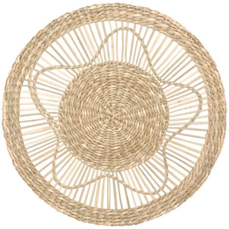 Set de 3 déco murales roseau D18 28 38cm - Atmosphera créateur d'intérieur