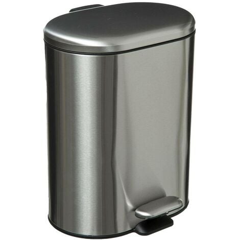 5five - poubelle tri à pédales métal 2x30l ariane inox