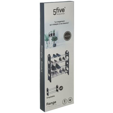 Range-chaussures x8 noir - 5five