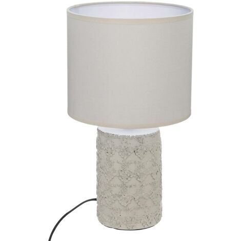 Lampe à poser en céramique Beige avec motif H 34 cm - Atmosphera (1/3)