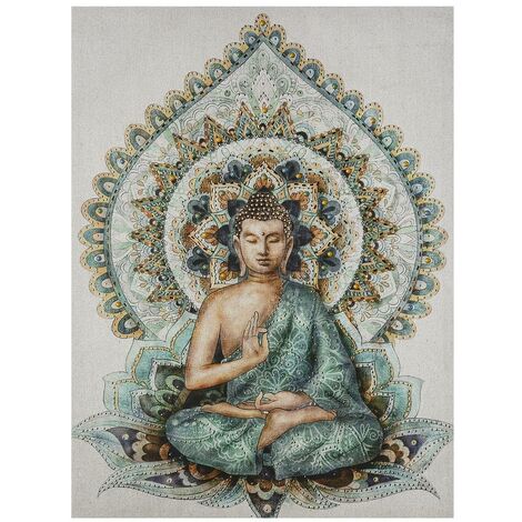 Tableau Toile murale imprimée Bouddha en relief 58 x 78 cm - Atmosphera (1/3)