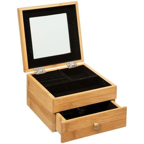 COFFRET BOITE A BIJOUX MUSICALE En BOIS MARQUETERIE VERNI Vintage EUR 10,00 - FR