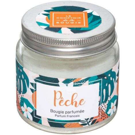 Candela parfumée à la pêche de 65 g – Atmosphera, Créateur d'Intérieur, Ambiance Fraîche et Agréable