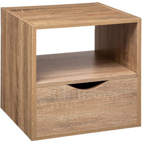 Console 3 Cases 5five Simply Smart Effet Chêne Naturel Mix N'Modul - Meuble Rangement L102 X P33 X H75 Cm