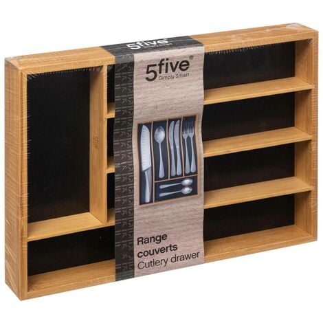 Range-couverts 5 compartiments black bambou - 5five