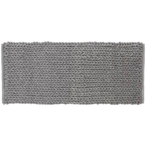 Grand Tapis de Salle de Bain épais Gris 50 x 120 cm - Five