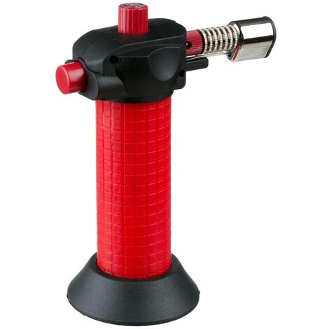Chalumeau de cuisine rechargeable - Rouge - H 13,5 cm - Livraison gratuite (1/5)