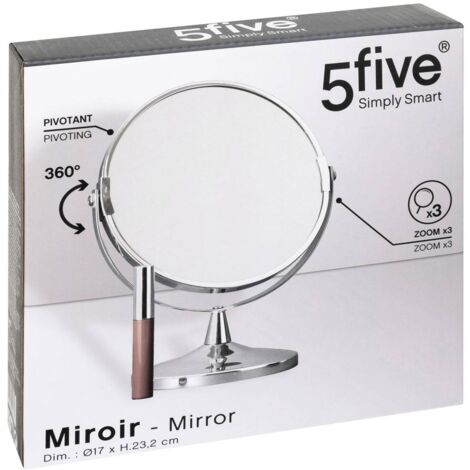 5five - Miroir Sur Pied Pivotant En Métal - Grand Miroir Debout Orientable Pour Chambre Et Salle De Bain