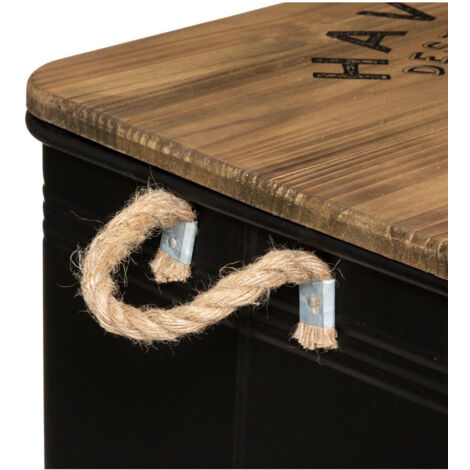Coffre Au Trésor En Bois Vintage Avec Serrure à Combinaison - 24x17x9,5 Cm - Décoration Et Rangement Pour Bijoux, Souvenirs