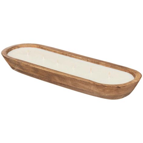 Bougie parfumée Paola 900g pot bois - Atmosphera créateur d'intérieur