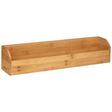 5Five Simply Smart – Organisateur de cuisine en bambou naturel – Aimant fort pour surfaces métalliques – Dimensions 44x9,5x9,7 cm – Design minimaliste