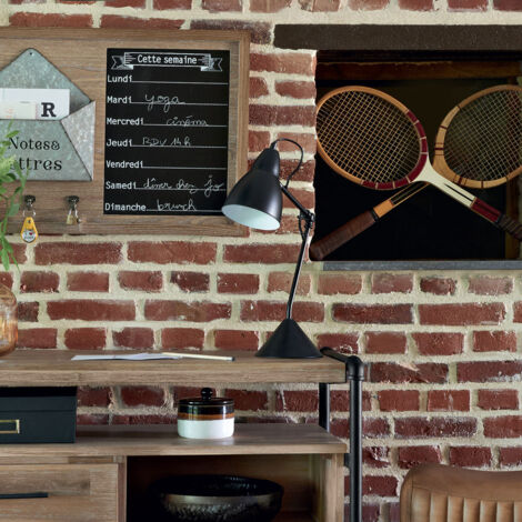 Lampe Aude métal noir H62cm - Atmosphera créateur d'intérieur
