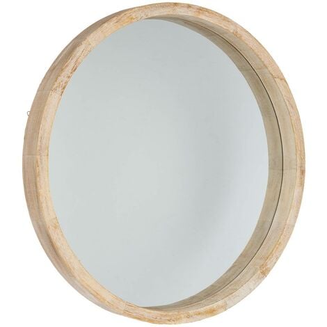 Miroir Olav en bois D50cm - Atmosphera créateur d'intérieur