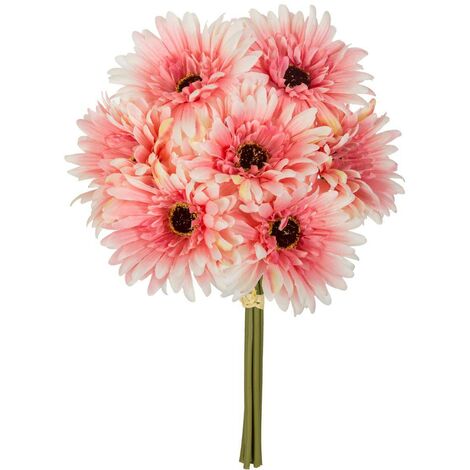 Bouquet de Fleurs artificielles 7 Gerberas D. 17 x H. 26 cm - Atmosphera