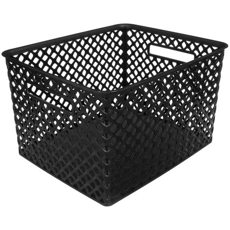 Panier en plastique 19l folk noir - 5five