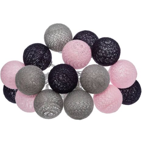 Guirlande LED à piles 16 boules - Atmosphera créateur d'intérieur (1/5)