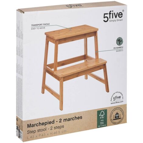 Marchepied bambou 2 marches - 5five