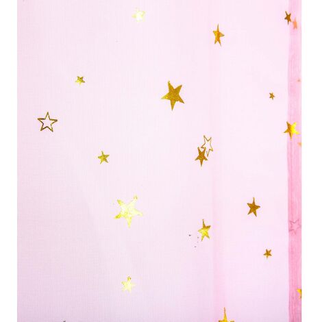 Voilage enfant Demoiselle étoile d or 140x250cm - Atmosphera créateur d'intérieur