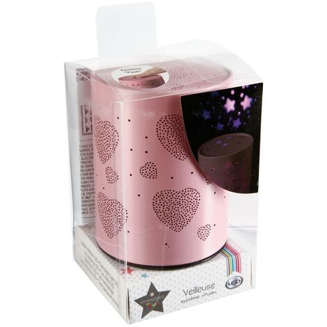 Veilleuse enfant LED Push métal D8cm - Atmosphera créateur d'intérieur