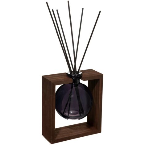 Diffuseur d'huile essentielle 100ml avec bâtonnets en rotin noir