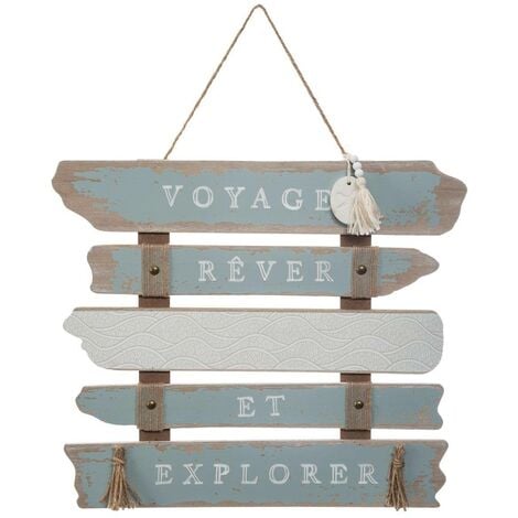 Déco murale Locman bois 36x32,5cm - Atmosphera créateur d'intérieur