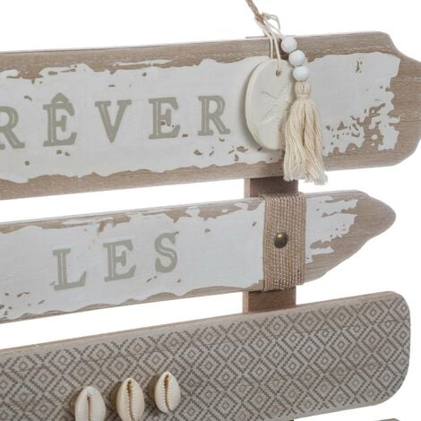 Déco murale Locman bois 36x32,5cm - Atmosphera créateur d'intérieur