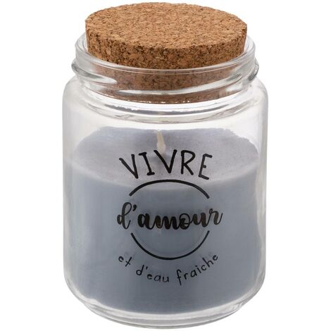 Bougie parfumée 130g pot verre couvercle liège assorti - Atmosphera créateur d'intérieur (1/5)