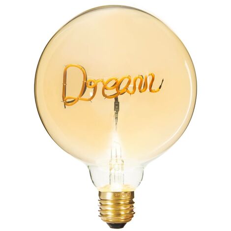 Ampoule Globe LED Filament Dream E27 2W 100Lm, Lumière Chaude, Atmosphera, Ø7,8x20,5cm (1/5)