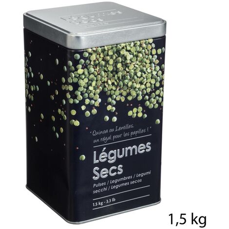 Boîte à légumes 1,5kg black edition noir métal - 5five (1/3)
