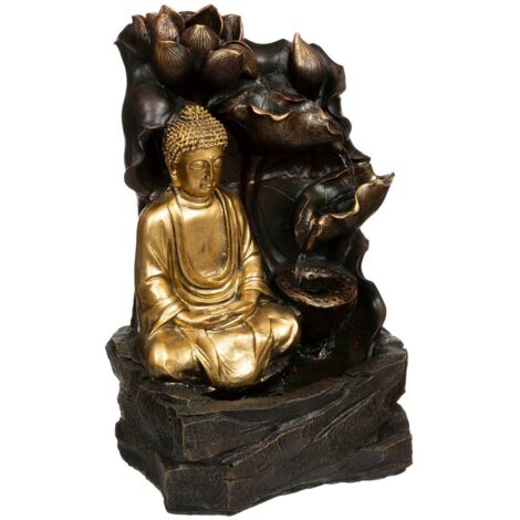 Fontaine Kalyani doré H40cm - Atmosphera créateur d'intérieur