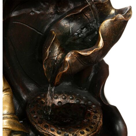 Fontaine Kalyani doré H40cm - Atmosphera créateur d'intérieur