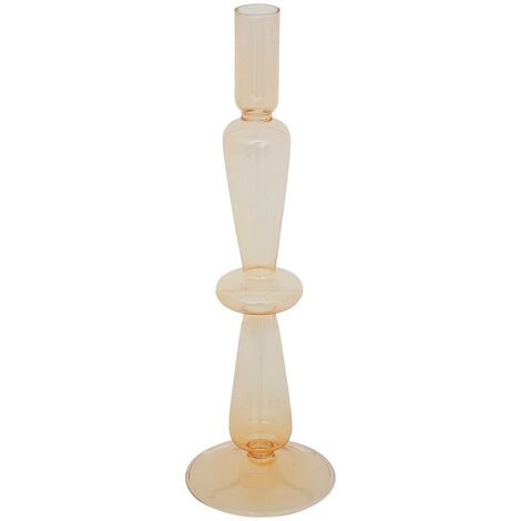 Chandelier verre jaune H29,5cm - Atmosphera créateur d'intérieur