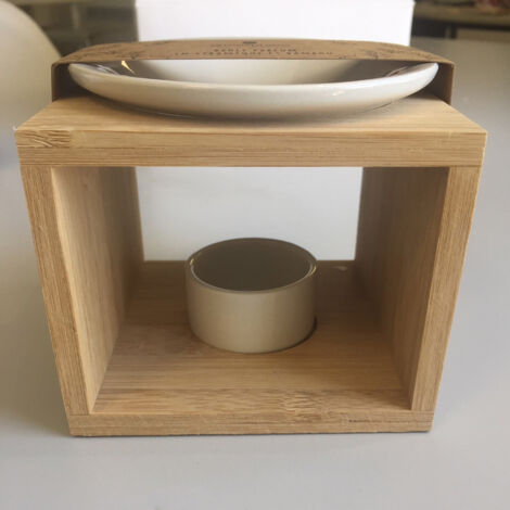 Brûle parfum au style naturel Blanc Ø 11.5x11.5 cm (1/5)
