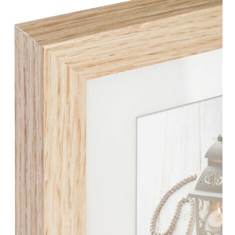 Set de 5 cadres Ethnique bois naturel - Atmosphera créateur d'intérieur