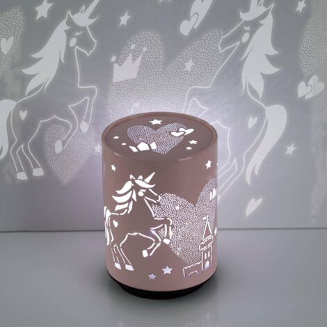 Veilleuse enfant LED Push métal D8cm - Atmosphera créateur d'intérieur
