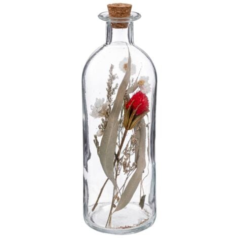 Fleurs séchées en bouteille H21 cm - Atmosphera créateur d'intérieur