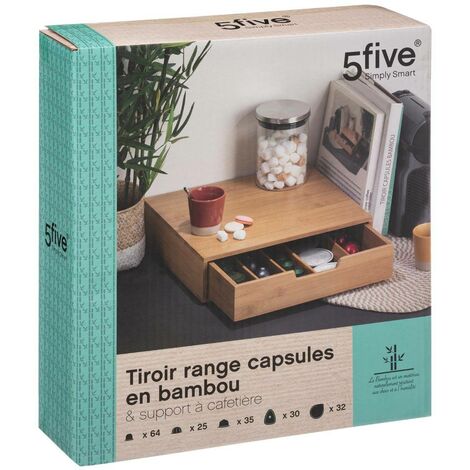 64 Capsules Porte-Capsules pour Tassimo, Tiroir Métal, Distributeur,  Support Capsule de Café, Tiroir Étagère Empilable pour le Stockage Noir :  : Cuisine et Maison