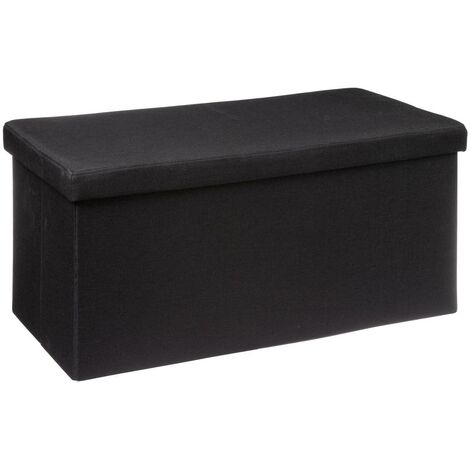 5Five Simply Smart – Pouf de siège large avec rangement – MDF et polyester – Dimensions 76x38x38 cm – Design moderne pour petits espaces (1/4)