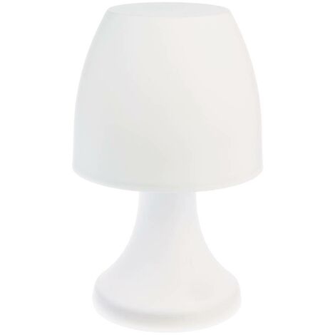 Lustre d'extérieur blanc H19cm – Lampe LED pour ambiance chaleureuse – Polypropylène – Usage intérieur et extérieur – Jardideco