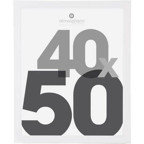 Cadre photo Blanc pour Photo 40 x 50 cm - Atmosphera (1/2)
