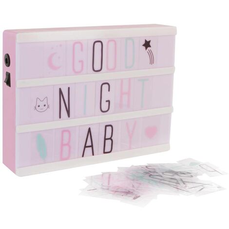 Lampe boîte lumineuse enfant H15cm - Atmosphera créateur d'intérieur (1/5)
