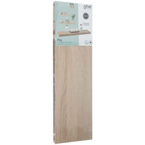 Étagère murale 80cm fixy effet bois naturel - 5five