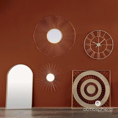 Miroir Joyce métal doré 60x106cm - Atmosphera créateur d'intérieur