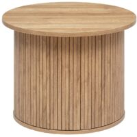 Atmosphera – Table à café en bois MDF D 60 cm H 45 cm – Design contemporain – Table d'appoint décorative – Prête à l'emploi