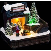 Village de Noël lumineux Boutique de Sapins - Feeric Christmas