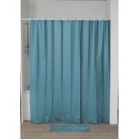 Rideau de douche laser eva 180x200cm - bleu canard - Tendance