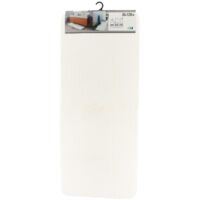 Tapis microfibre double vasque 50x120 cm dessous latex - blanc - Tendance